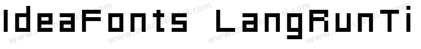 IdeaFonts LangRunTi F字体转换